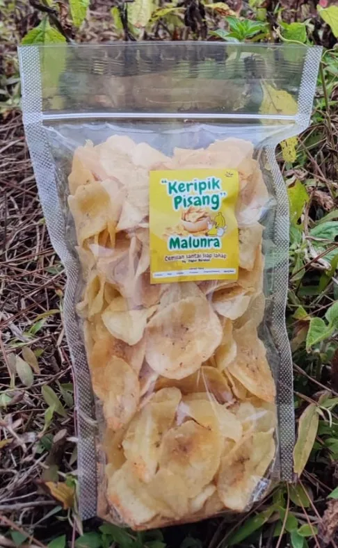 Keripik pisang rasa jagung bakar