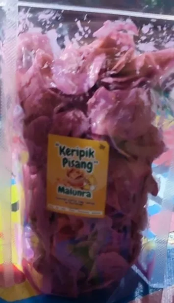 Keripik pisang rasa anggur 