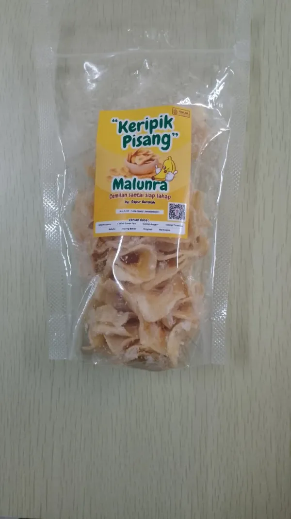 keripik pisang malunra rasa tiramisu